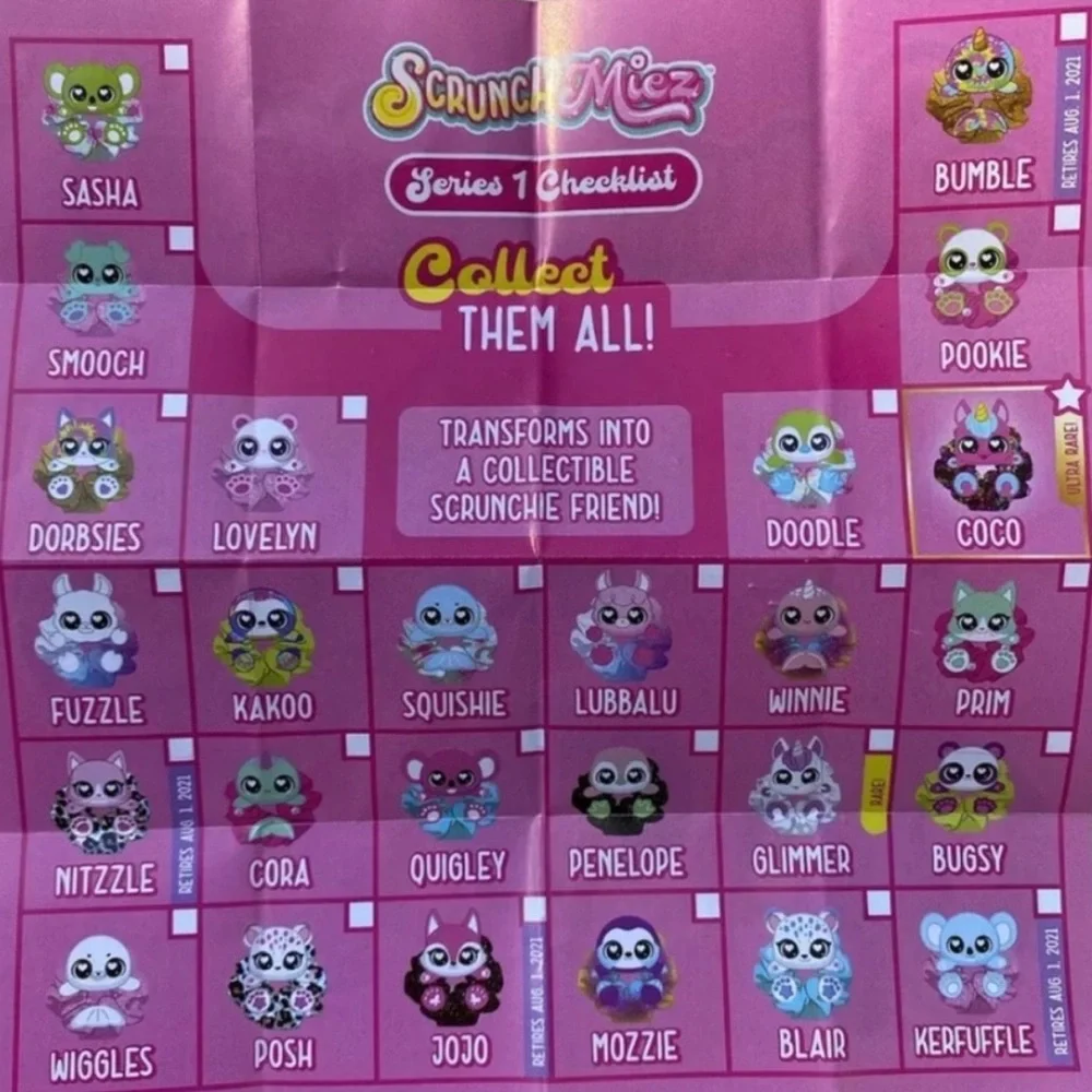 Set Of‎ 2 Collectable Scrunchmiez